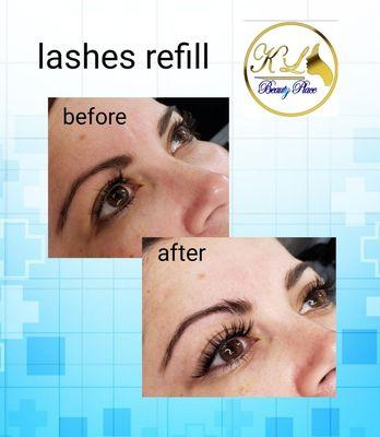 Lashes extensions refill