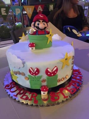 My son requested a Mario Themed birthday party! This cake brought lots of excitement to my three year old. Great work. Highly recommend.