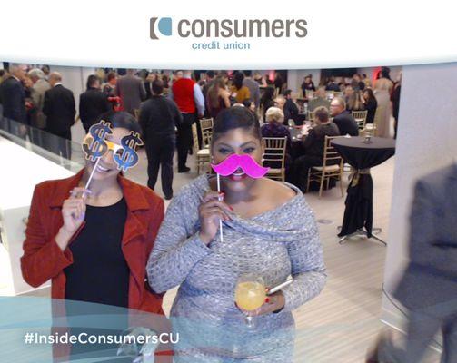 Example of custom photo filter at corporate event