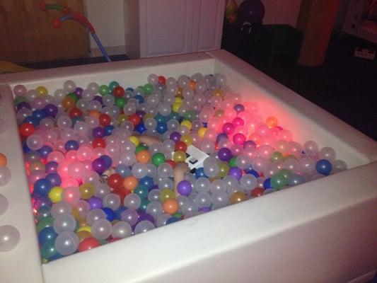 Zen time in the vibrating ball pit.