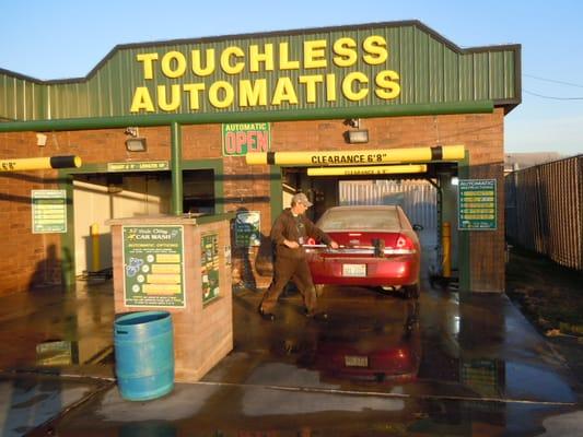 We scrub all the back ends of short cars.