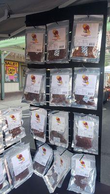 Large array of exotic game jerky