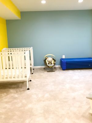 Napping room at Little Lamb Daycare