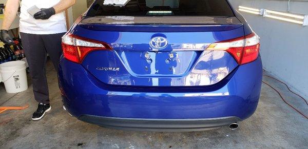 Ceramic Coating on a Toyota Corolla S