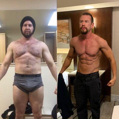 Athlete fat loss transformation