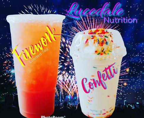 Firework Loaded Tea paired with this Heaven in a cup of Confetti! If you love Cake Batter you're sure to LOVE THIS ONE