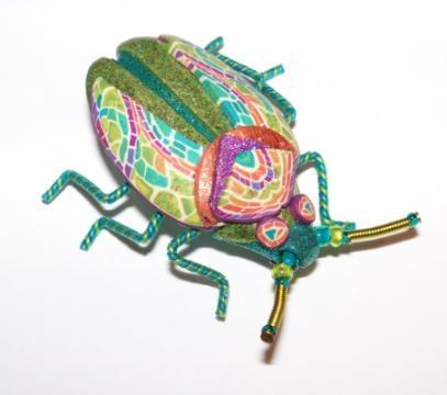 "Yipes" bug pins by Joyce Fritz