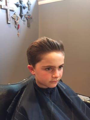 Boys vintage short haircut stylist-Billy McGee