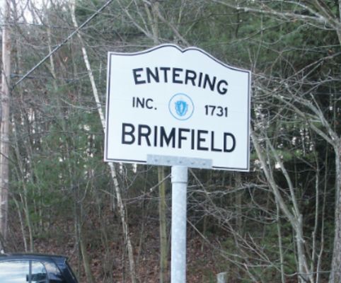 Entering Brimfield from Monson.