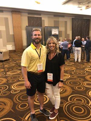 The wife and I and State Farm's agency convention in Las Vegas.