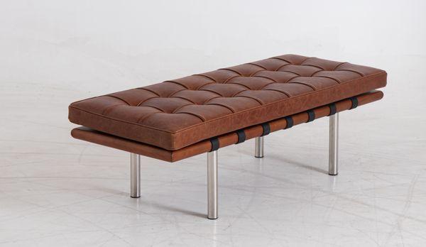 Artis Decor vintage leather bench