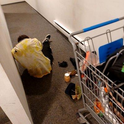 Just another "neighbor" passed out in the stairwell