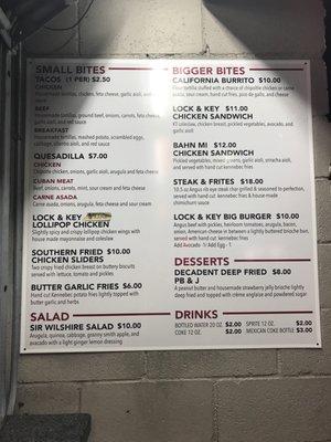 Menu - 6/22/2017