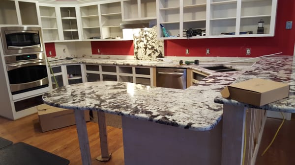 Custom Kitchens with exotic countertops