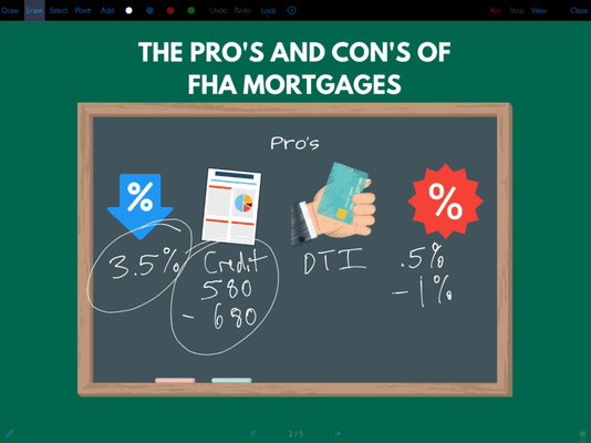 Watch The Pro's and Con's of FHA Mortgages here: https://youtu.be/aUYXXGci4wk