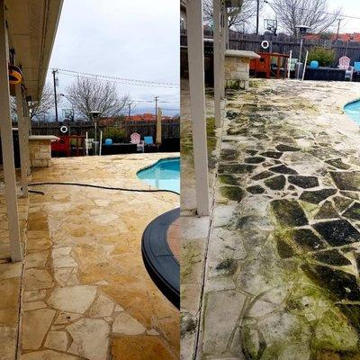 Pool Deck and Stone Wash in Hutto ready for summer get togethers!