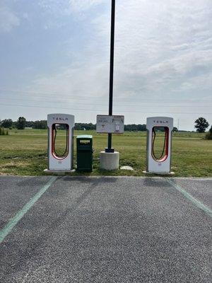 Charger and trash can