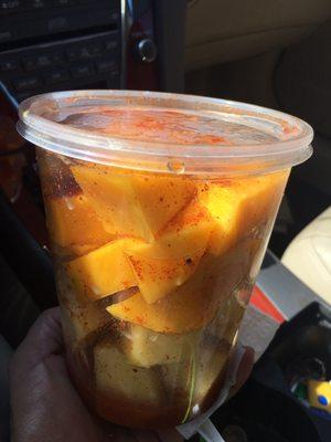 Fruit cup pineapple  and mango