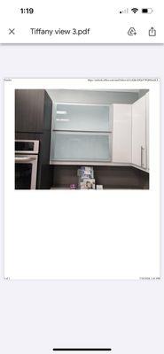 I placed an order to get cabinets that were supposed to be horizontal but the representative ordered me vertical.