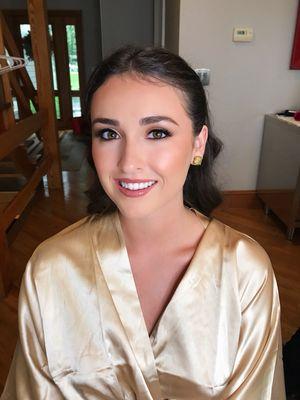 Makeup on Bridesmaid by yours truly.