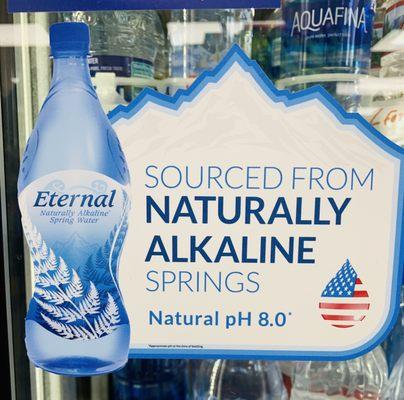 Eternal Water-Naturally Alkaline, Natural Electrolytes, Natural pH Spring Water. Available Here at Chatfield Convenience