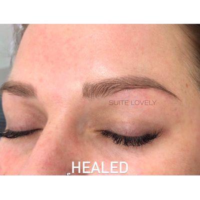 Healed microblading and shading after 1.5 year, looking fabulous!!