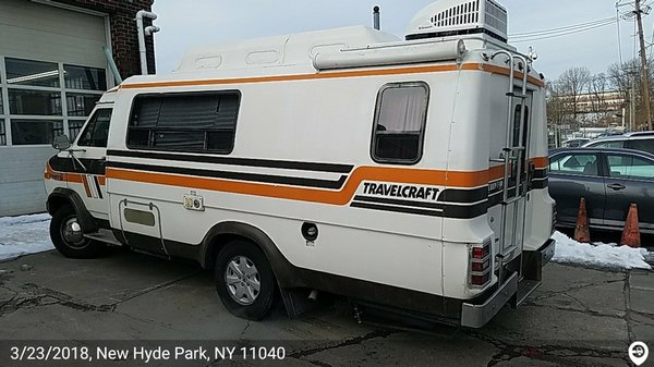 Not the greatest pic but this is the camper van I had to get shipped from Florida to New York. Wider, Taller & Heavier than standard van.