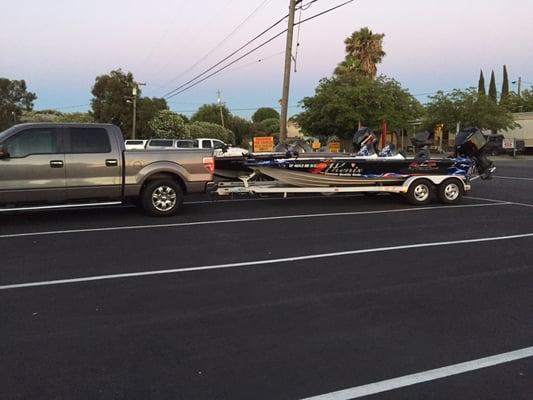 The truck and boat