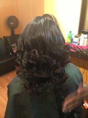 looks good to me, this work is done by Angelo full weave(back view)