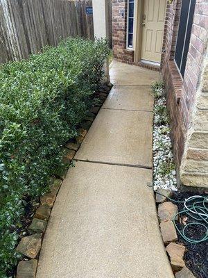 Walkway cleaned