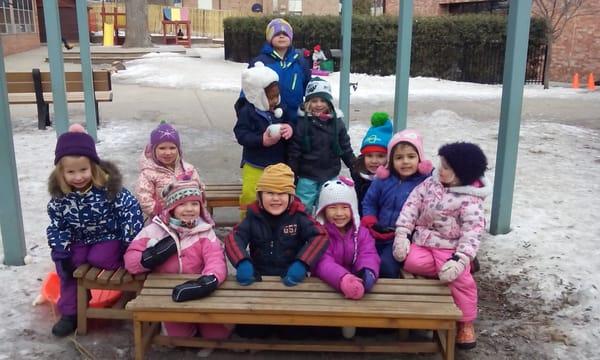 Outdoor play in the Winter.