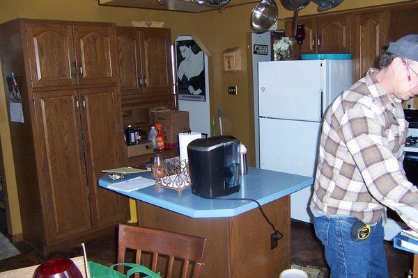 some interior kitchen remodeling...