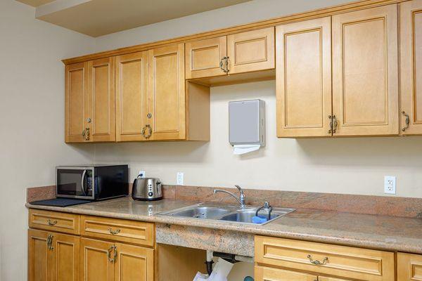 Kitchen with fridge