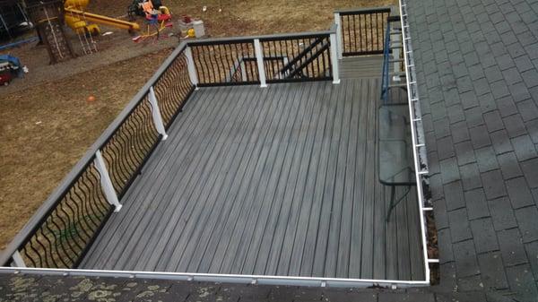 We built this Trex Deck with Barouge balusters.