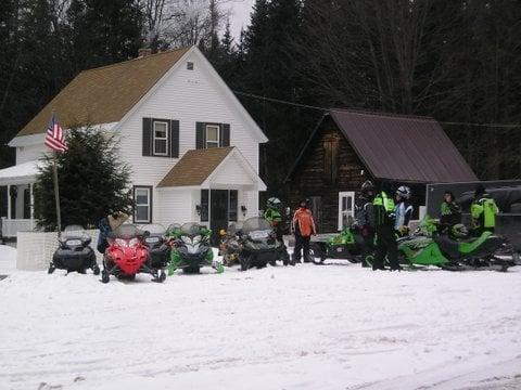 House Group Rental Pittsburg NH directly on the snowmobile and atv trails.