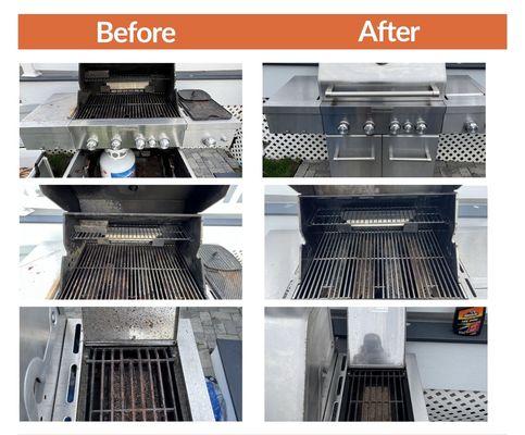 Before & After: GrillShine - Residential Grill Cleaning Services