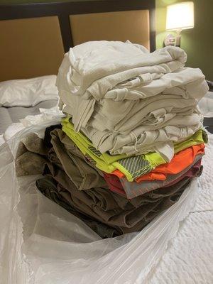 Fresh folded laundry