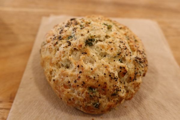 Scallion parmesan scone