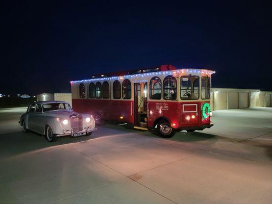 Christmas Trolley and Sir Edward.