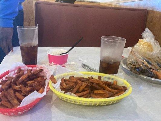 bitter fried sweet potatoes