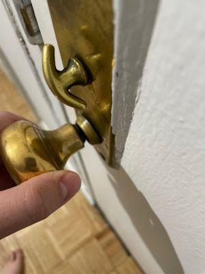 Doorknob beginning to malfunction 15 months after it was installed.