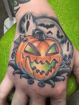 Halloween tattoo by Tony.