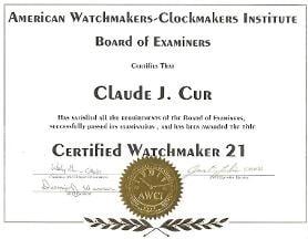 With the CW21 certification you can be sure that your watch is serviced to the highest quality standards.