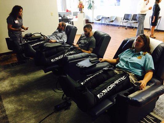 Normatec Recovery Lounge