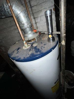 Installed water tank