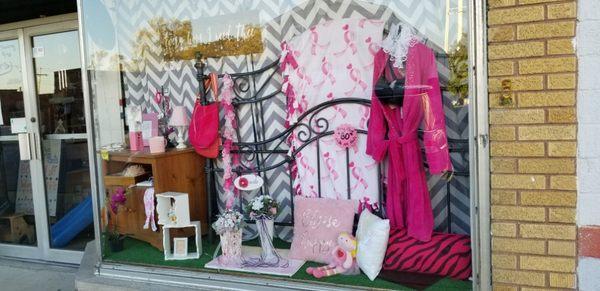 Breast Cancer Awareness Window