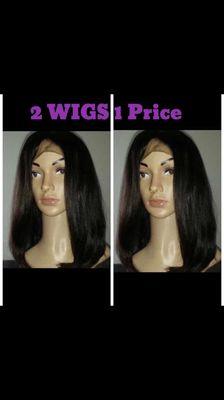 Weekly sales on wigs