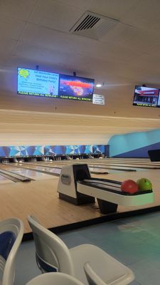 Kid-friendly bowling alley