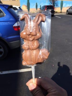 Chocolate bunny for Easter - $2.50 with tax