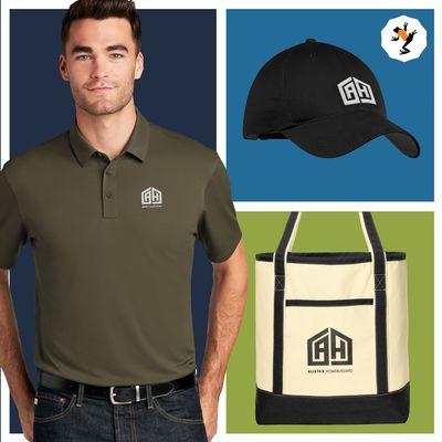 Big Frog offers polos and hats for businesses of all sizes.